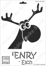 Schablone-Stencil A4 190-0328 Henry der Elch